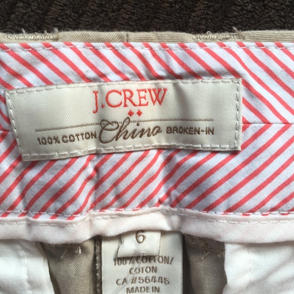 J Crew khaki chino short SIZE 6 - Picture 2 of 5